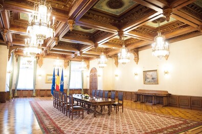 Az elnöki palota belseje. Fotó: presidency.ro