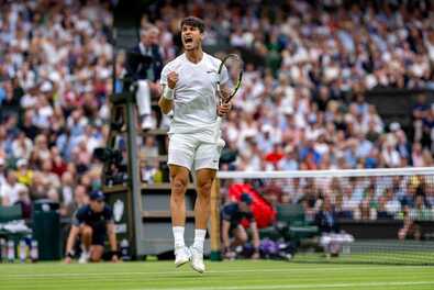 Carlos Alcaraz a negyedik Grand Slam-győzelemnél tart. Fotó: Facebook / Wimbledon