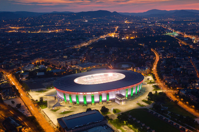 A budapesti Puskás Arénában rendezik a labdarúgó Bajnokok Ligája 2026-os döntőjét. Fotó: Facebook / Puskás Aréna