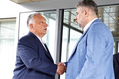 Orbán Viktor és Marcel Ciolacu. Fotó: Facebook / Marcel Ciolacu