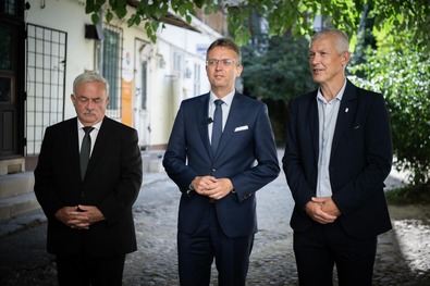 Kató Béla, Hankó Balázs és Tonk Márton. Fotó: Facebook / Hankó Balázs