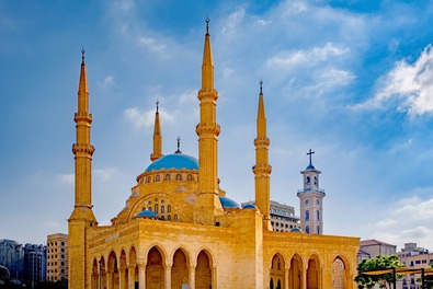 Az al Amin mecset Bejrútban. Fotó: Pixabay.com