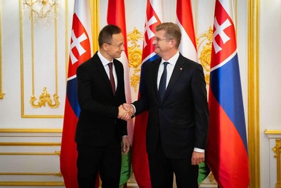Szijjártó Péter és Peter Žiga. Fotó: Facebook / Szijjártó Péter