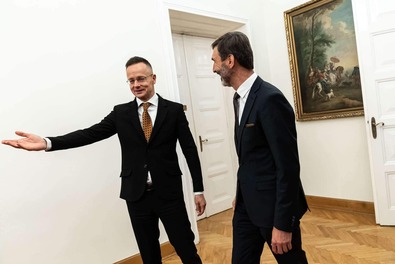 Szijjártó Péter és Juraj Blanár. Fotó: Facebook / Szijjártó Péter