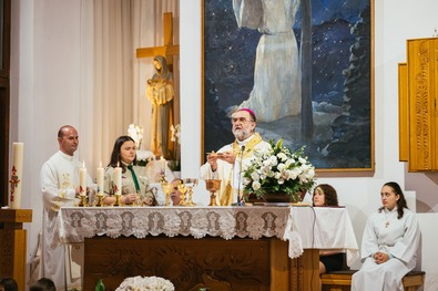 Kovács Gergely, Erdély érseke a szentmisén. Fotó: Dénes Botond