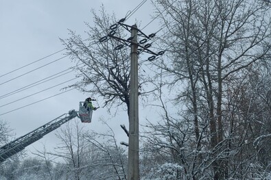 A szolgáltató minden operatív csapata a hibaelhárításon dolgozik. Fotó: Facebook / Distributie Energie Electrica Romania