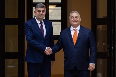 Marcel Ciolacu és Orbán Viktor. Fotók: Facebook / Marcel Ciolacu
