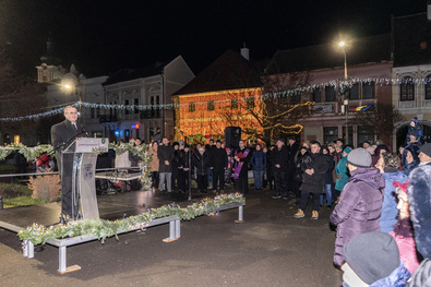 Beder Imre református lelkész is szólt az egyebgyűltekhez. A szerző felvétele