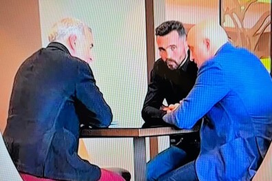 Călin Georgescu, Eugen Sechila és Horaţiu Potra. Fotó: Képernyőmentés / Antena3