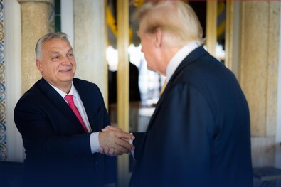 Orbán Viktort fogadja Donald Trump. Fotó: Facebook / Orbán Viktor