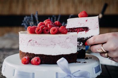 Mit süssünk ma? (Málnás sajtkrémtorta)