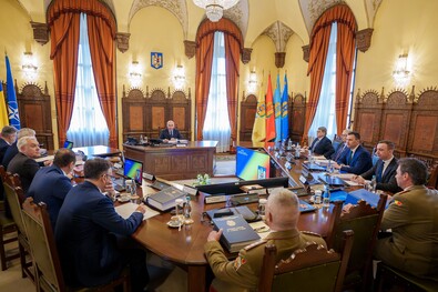 A CSAT ülése a Cotroceni-palotában. Fotó: presidency.ro