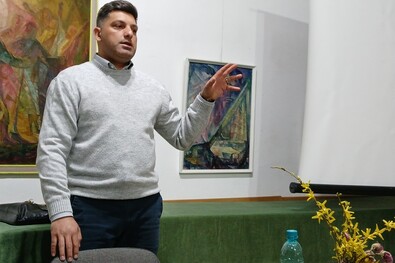 András Loránd a cigány közösség problémáiról beszélt. A szerző felvétele
