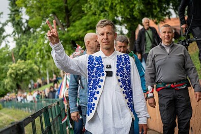Magyar Péter Nagyváradon. Fotó: Facebook / Magyar Péter