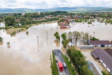 Nagyborosnyó volt az egyike az áradások által súlyosan érintett településeknek. Fotó: Kocsis B. János