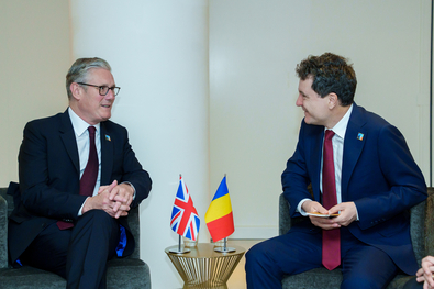 Keir Starmer és Nicuşor Dan. Fotó: presidency.ro