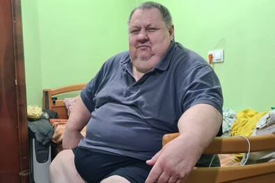 Tóth Csaba a műtét után. Fotó: Demeter Zoltán