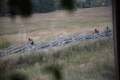 Kerékpárúton. Fotó: Albert Levente