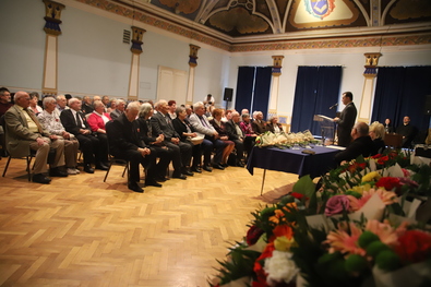 Ünneplők a Gábor Áron-teremben. Fotó: Albert Levente