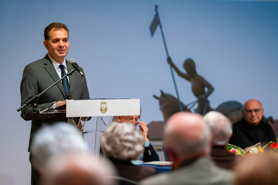 Antal Árpád, Sepsiszentgyörgy polgármestere egy önkormányzati rendezvényen. Fotó: Facebook / Antal Árpád