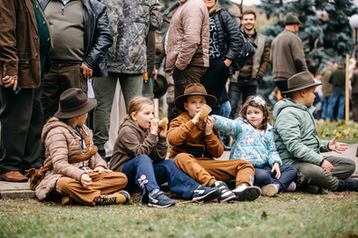 Majdani vadászok Zágonban a vadásznapokon. Fotó: Csulak Zoltán