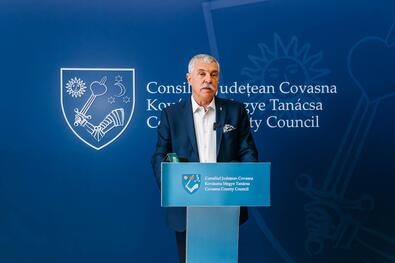 Tamás Sándor, Kovászna Megye Tanácsának elnöke. Fotó: Csulak Zoltán