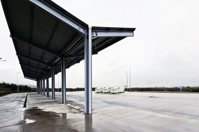 Alakul a hulladékgyűjtő állomás (Gelence)