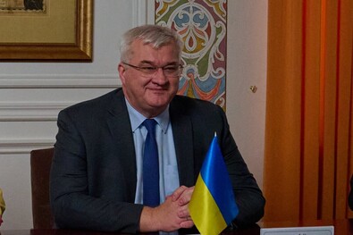 Andrij Szibiha külügyminiszter. Fotó: Ukrajna bukaresti nagykövetsége