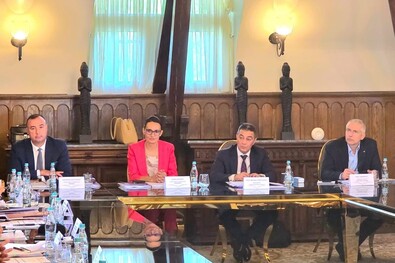 Bírói tanácskozás 2025 nyarán. Balról a második Elena Costache. Fotó: Facebook / Consiliul Superior al Magistraturii