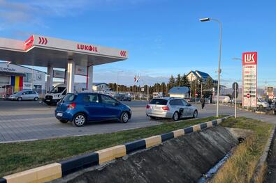 A Lukoil sepsiszentgyörgyi töltőállomása – ki vásárolja fel? Fotó: Ferencz Csaba