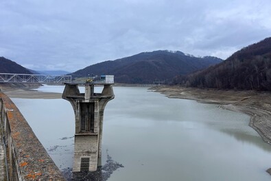 A Paltinu gyűjtőtó. Fotó: Facebook / Apele Române