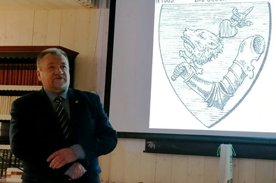 Szekeres Attila István előadás közben. Fotó: Simó Bernadette