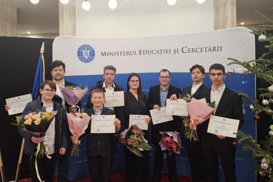 A díjazott ifjú matematikusok. Fotó: Székely Mikó Kollégium