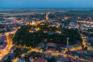 Nagykároly felülnézetből. Fotó: Facebook / Giurgiu-Kovács Mónika