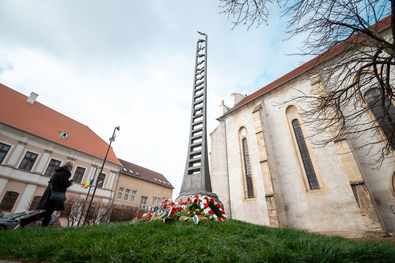 A vallásszabadság tordai emlékműve. Fotó: Magyar Unitárius Egyház