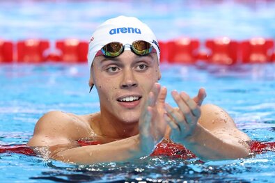 David Popovici. Fotó: Facebook / Agenția Națională pentru Sport