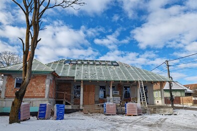 Új kultúrotthon épül. A szerző felvétele