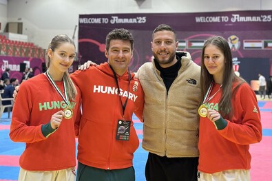 Molnár Virág, Vass Hunor (balról a második) és Török Panka