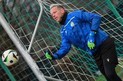 Gróf Dávid, az FTC kapusa. Fotó: Facebook / Ferencvárosi Torna Club