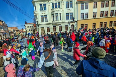 Kézdivásárhelyi farsangolás 2025-ben. A szerző felvétele