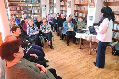 A Boróka Nyugdíjas Kör tagjai. Demeter Zoltán felvétele