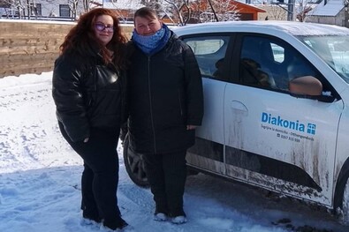 Úton a betegek fele. Fotó: Diakónia Keresztyén Alapítvány