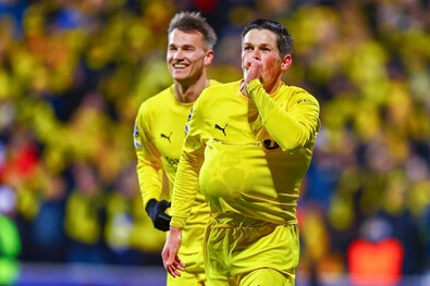 Norvég gólöröm az Internazionale elleni mérkőzésen. Fotó: Facebook / Fotballklubben Bodø/Glimt
