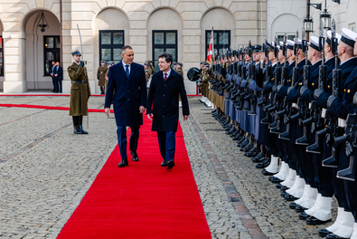 Biztonsági kérdésekről tárgyalt a román és lengyel államfő