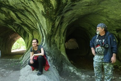 Turisták a Vargyas-szorosban. A szerző archív felvétele