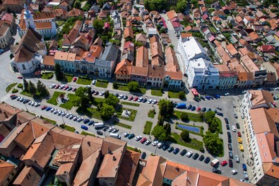A kézdivásárhelyi Gábor Áron tér. Fotó: Dénes Botond