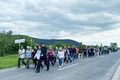 A 2024-es zarándoklat. Fotó: Facebook / Hölgyes Pál Zsolt