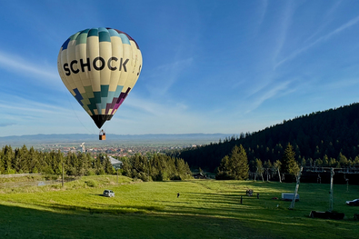 Kötött hőlégballonos repülés.  Fotó: Kerekes Csanád