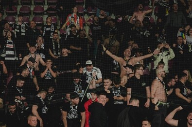 A Kolozsvári Universitatea szurkolói. Fotó: Facebook / FC Universitatea Cluj