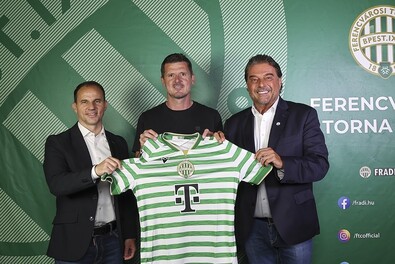 Hajnal Tamás, Borbély Balázs és Orosz Pál. Fotó: Ferencvárosi Torna Club